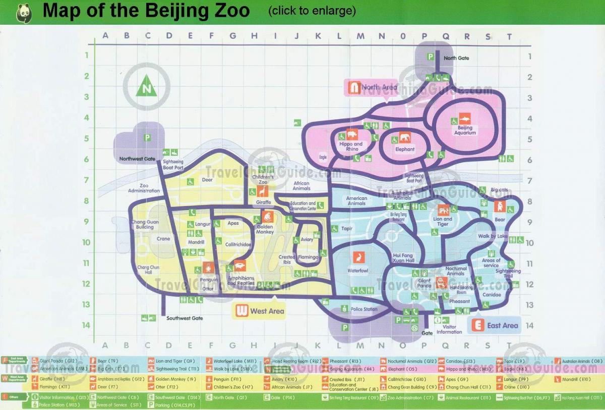 χάρτης της Beijing zoo