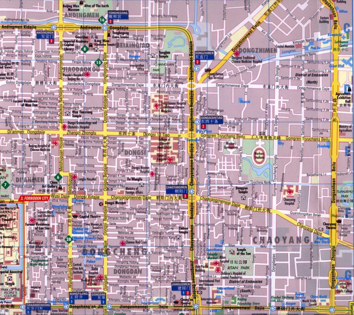 chaoyang district, Πεκίνο εμφάνιση χάρτη
