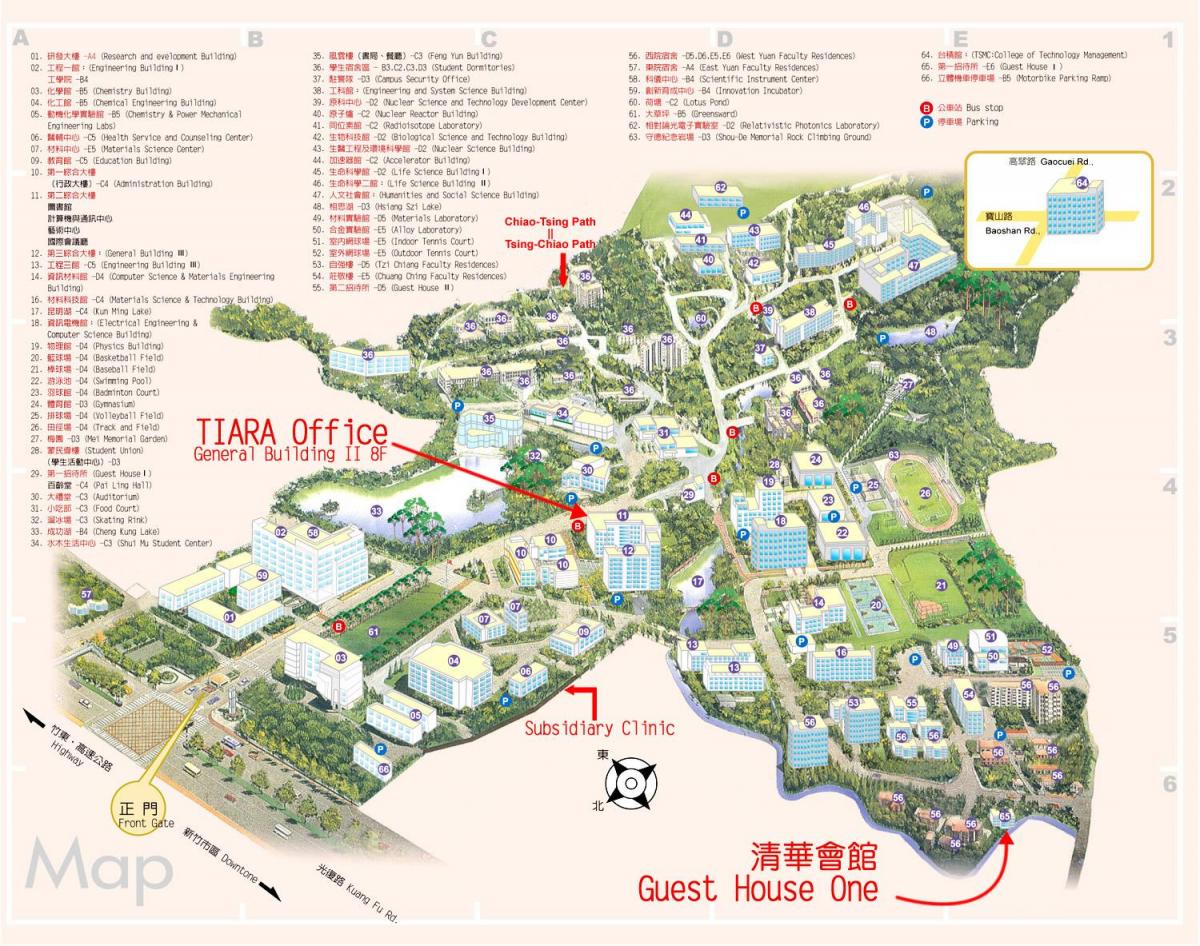 tsinghua university campus χάρτης