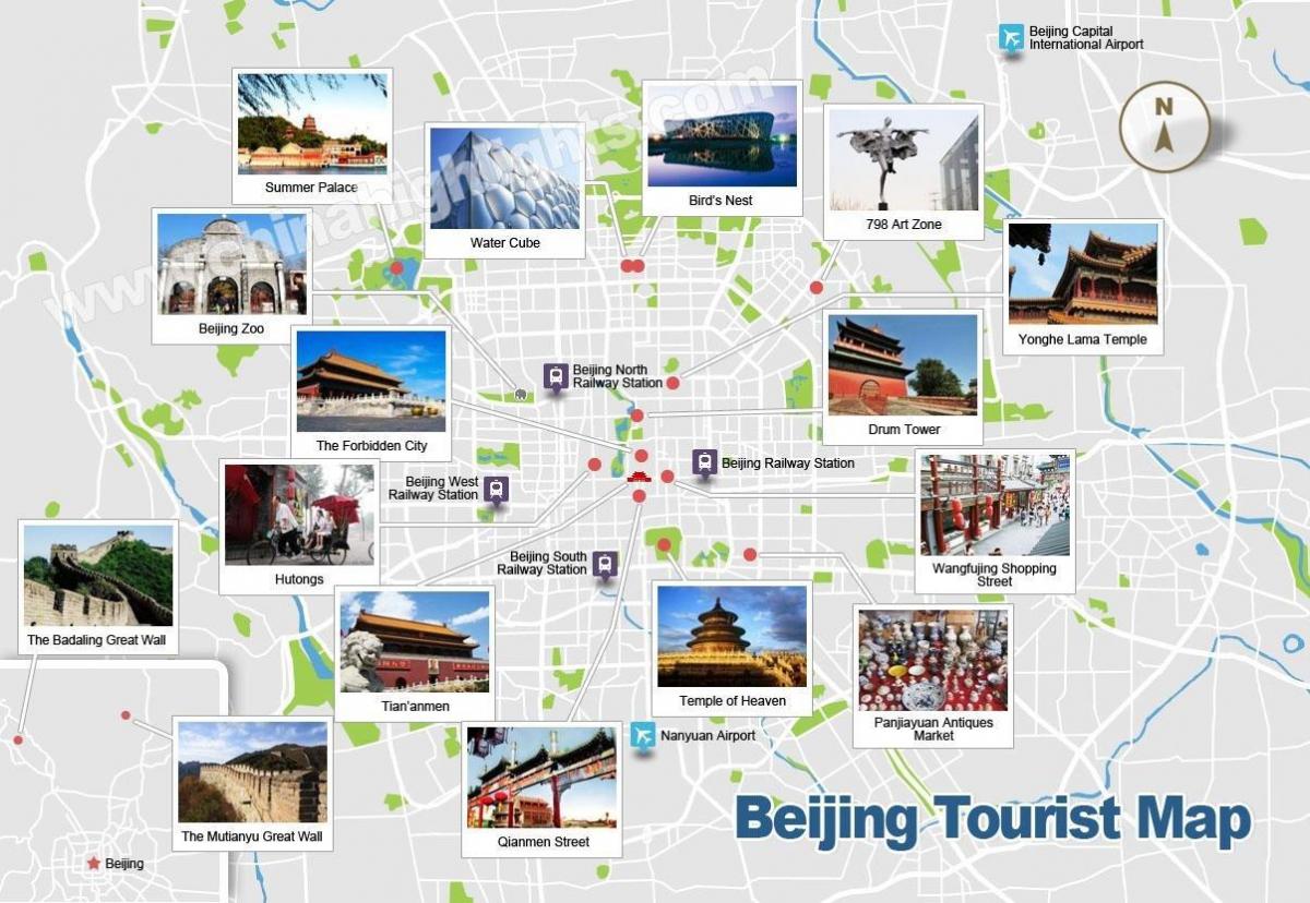 Πεκίνο σημεία ενδιαφέροντος χάρτης
