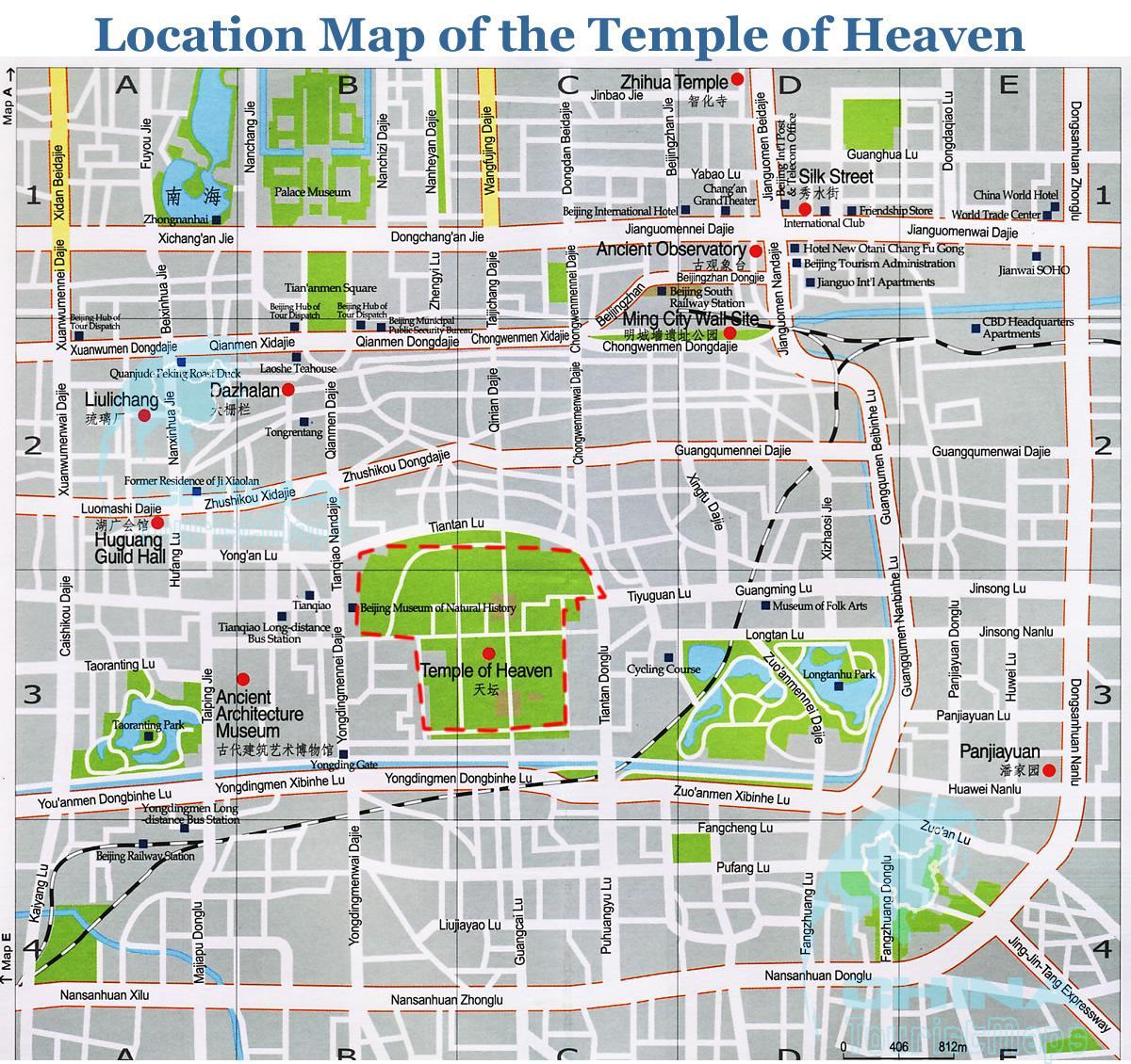 χάρτης του ναού του ουρανού 