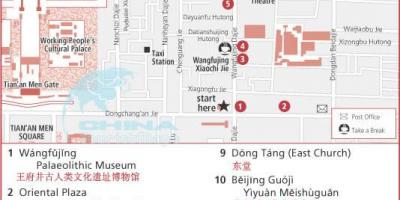 Wangfujing street map