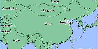 Χάρτης του Πεκίνου θέση στον κόσμο