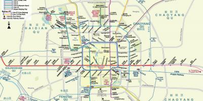 Χάρτης από το σταθμό του μετρό του Πεκίνου