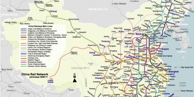 Το πεκίνο το σιδηροδρομικό χάρτη