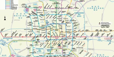 Πεκίνο mtr χάρτης